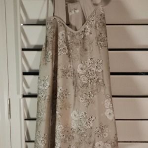 Maurice Satin in the front cotton back floral tank size 2